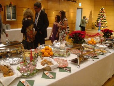 海外クリスマス飾りテーブル